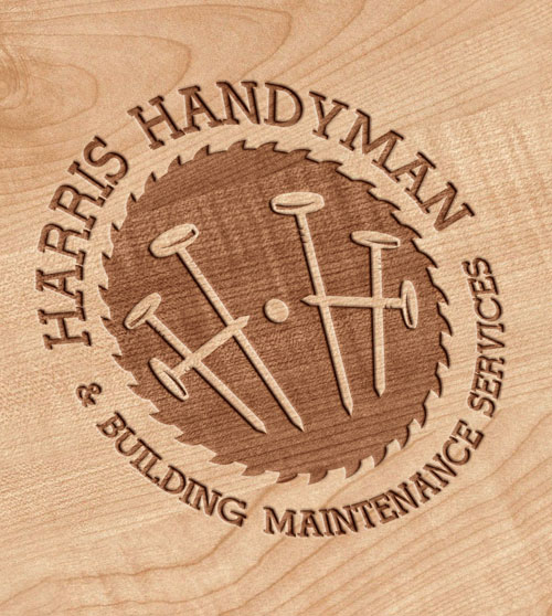 harris handyman logo design brand identity