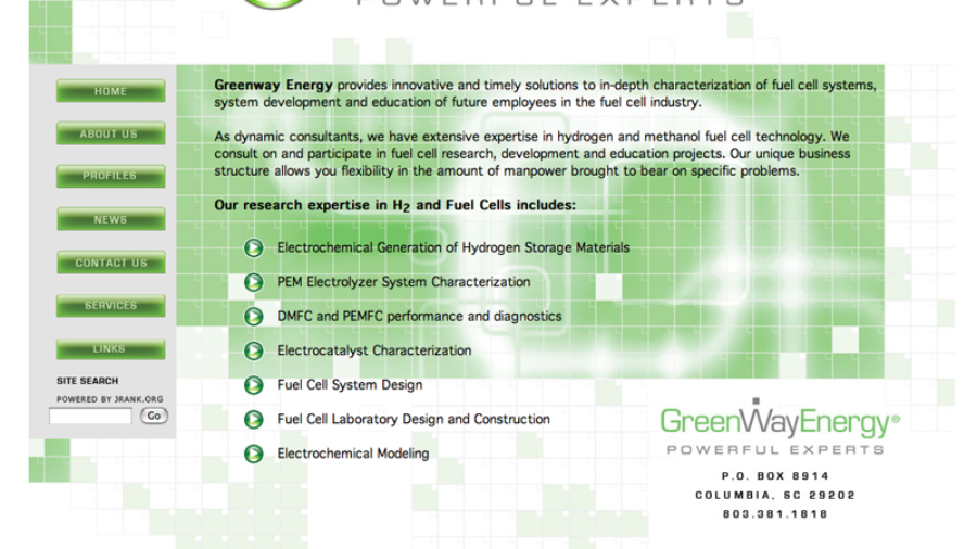 Greenway Energy Site, designed by Rob Barge, coded by me.